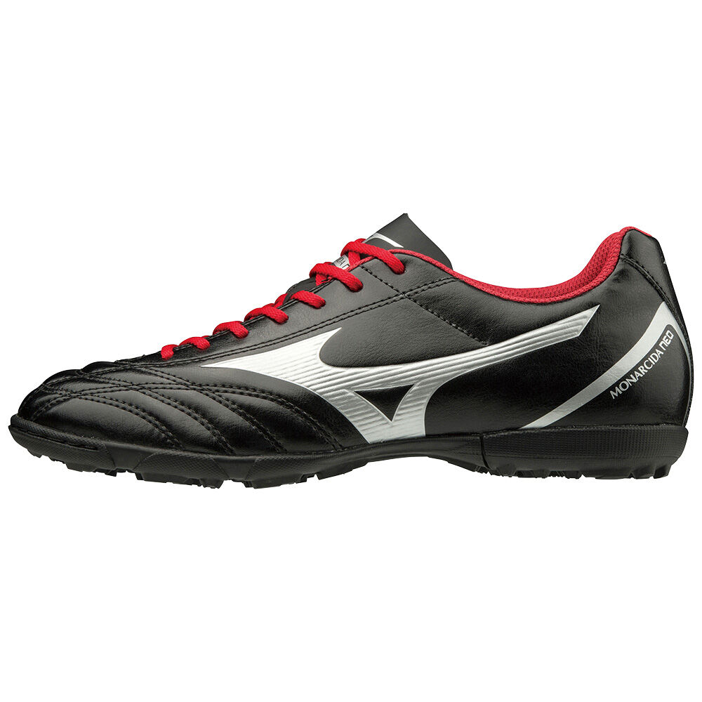 Mens Mizuno Monarcida Neo Select AS Soccer Shoes Black/Silver/Red Philippines (PWJZSO405)